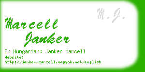 marcell janker business card